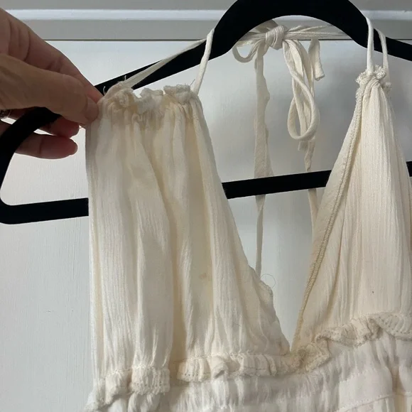 Chic Cream Mini Dress - Picture 4 of 9